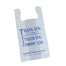 [P90004] 1/6  White Thank you bags